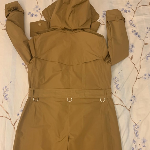 Burberry Detachable Hood Taffeta Trench Coat - Picture 7 of 9